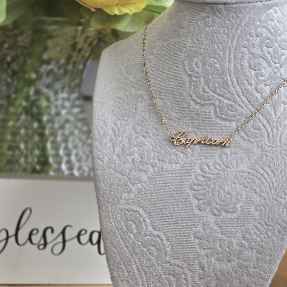 Golden Capricorn Necklace
